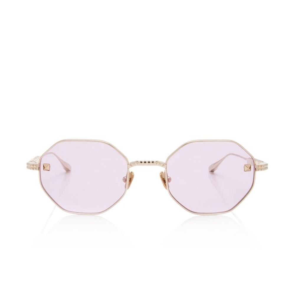 Valentino V Stud Geometric Sunglasses